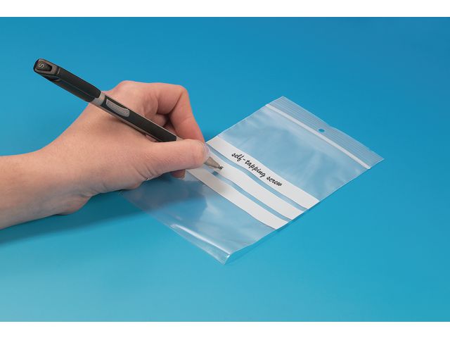 Grip Seal Beschriftbare Polyethylen-Beutel Wiederverschließbar Transparent 100 x 150 mm 100er-Pack