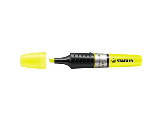Textmarker LUMINATOR®, Einweg, Keilspitze, 2 - 5 mm, Schaftfarbe: in Schreibfarbe, Schreibfarbe: gelb