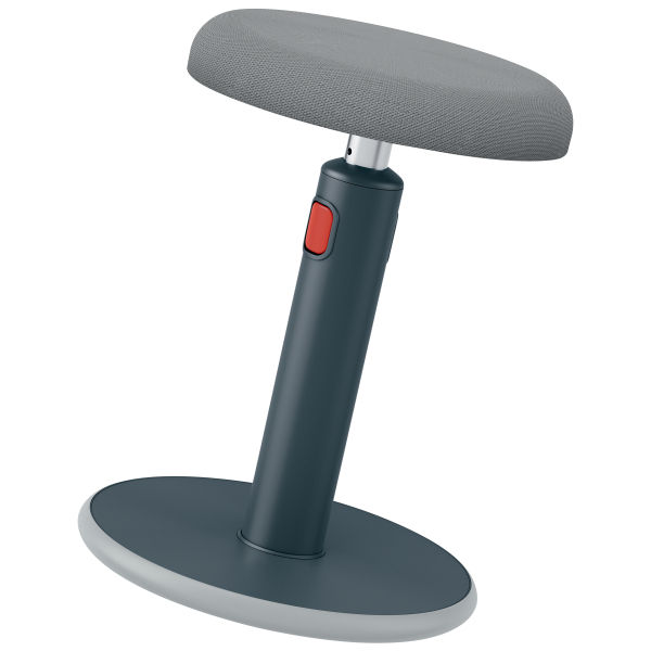 Sitz-/Stehhocker, ergonomisch, höhenverstellbar, grau