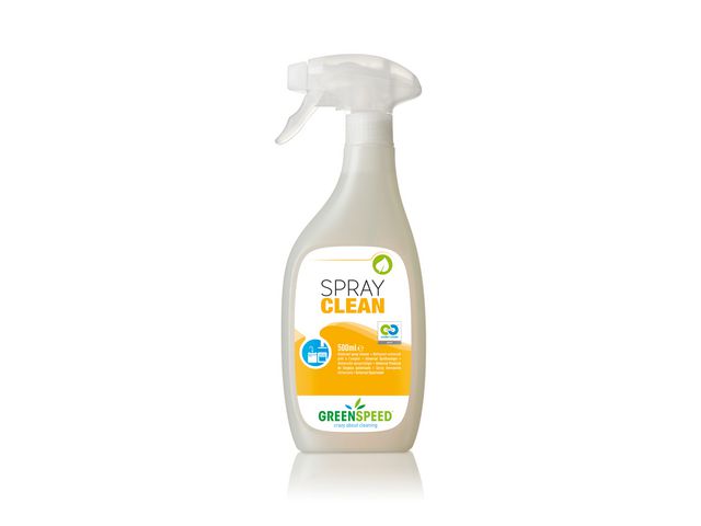 Spray Clean, Universal-Flüssigreiniger für die Küche, Unparfümiert, Klar, 500-ml-Sprühflasche