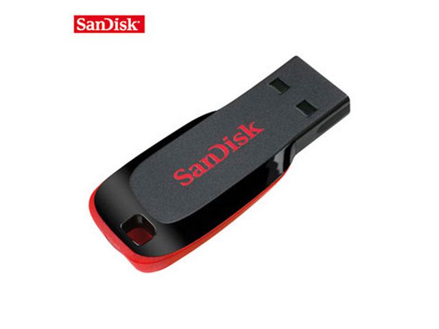 USB-Stick Cruzer Blade, 16 GB, schwarz/rot