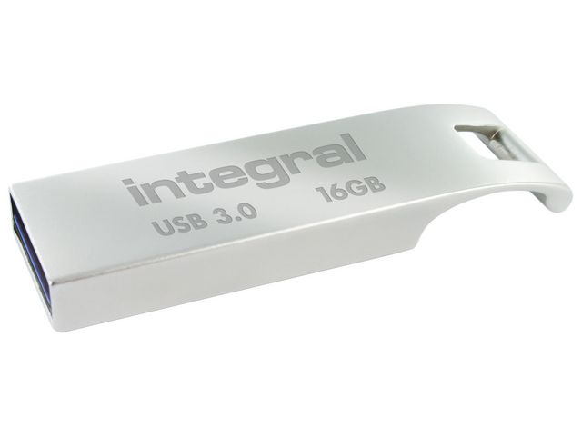 Metal ARC 16 GB USB 3.0-Speicherstick, Silber