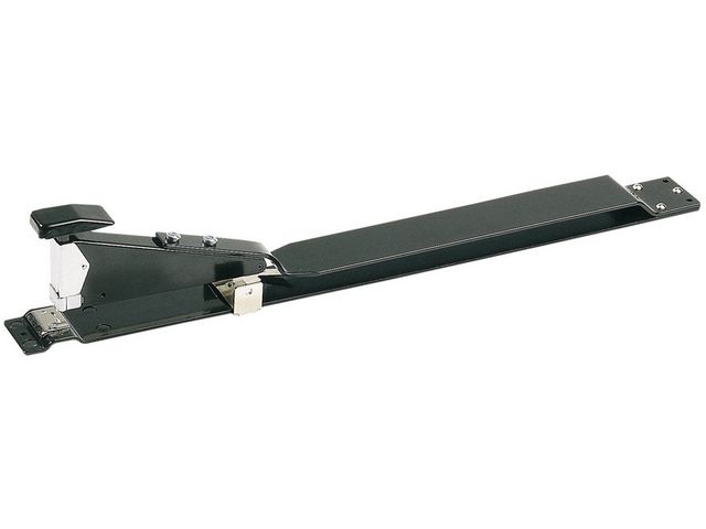 Heftgerät HD12, Springfachlademechanik, für: 24/6 - 24/8+, Einlegetiefe: 300 mm, 40 Blatt, 4 mm, schwarz