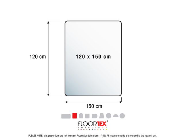 Cleartex® AdvantageMat Bodenschutzmatte Für Hartböden 120 x 150 cm