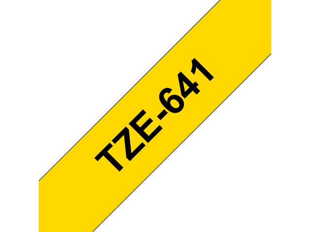 ® Schriftbandkassette, TZe, laminiert, 18 mm x 8 m, schwarz auf gelb