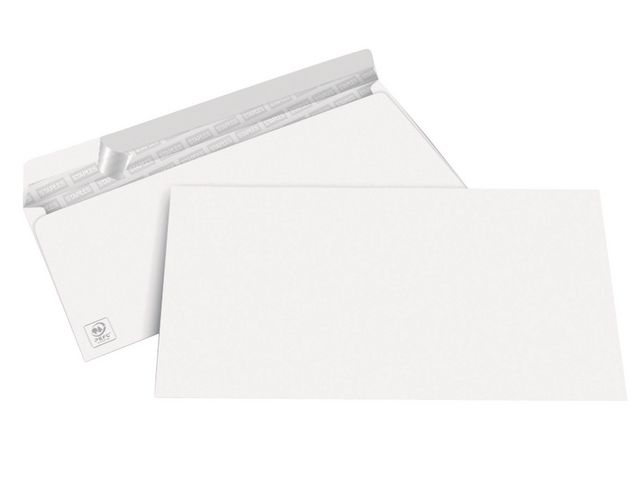 Briefumschlag Peel & Seal Lasche superweiß C6/C5 114 x 229 mm, 80 g/m²