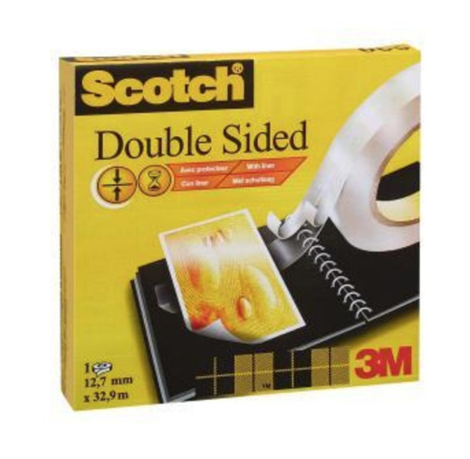 Plakband dubbelzijdig Scotch 12mmx33m