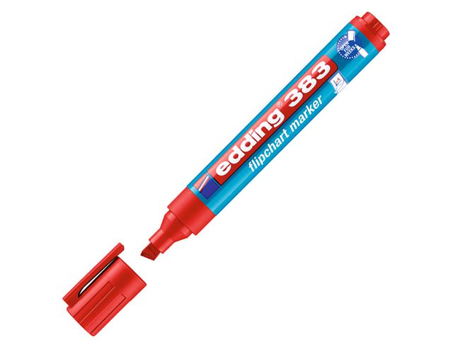 Flipchartmarker 383, nachfüllbar, Keilspitze, 1 - 5 mm, Schreibfarbe: rot