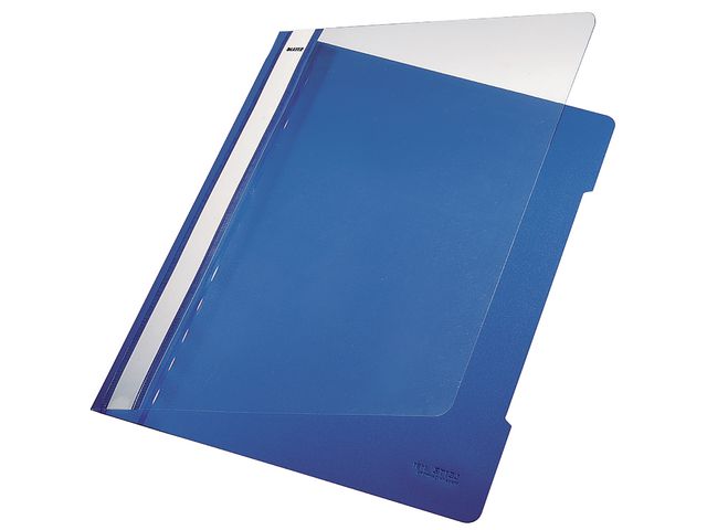 Schnellhefter Standard, transparenter Vorderdeckel, A4, blau
