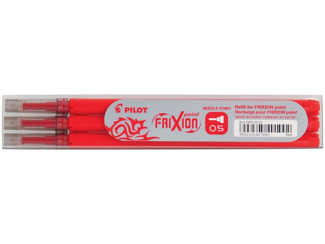Nachfüllmine für FriXion-Gelschreiber, extrafeine 0,5-mm-Spitze, rote Tinte