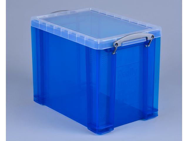 Stapelbare Aufbewahrungsbox, 19 Liter, 395 x 255 x 290 mm, Blau