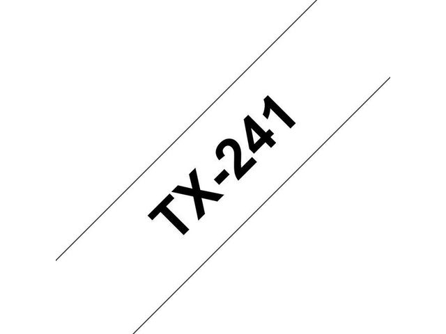 ® Schriftbandkassette TX, 18 mm x 15,4 m, schwarz auf weiß