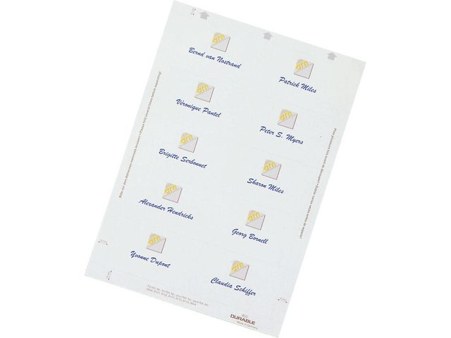 Einsteckkarte BADGEMAKER®, Karton, 150 g/m², 75 x 40 mm, weiß