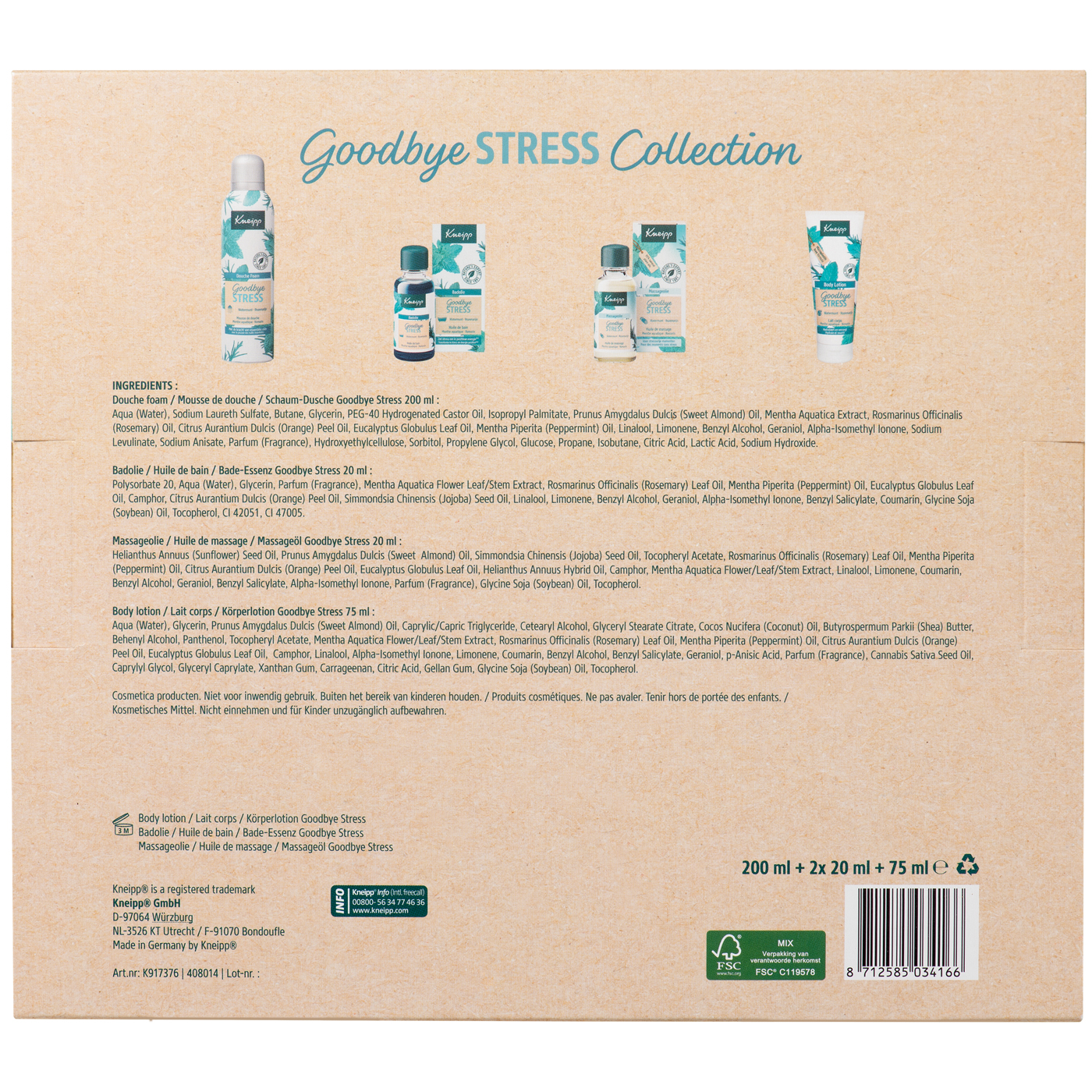 Geschenkset, Goodbye Stress Collection