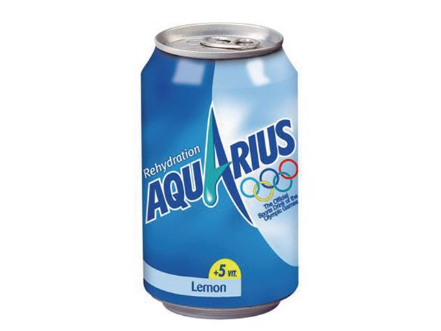Aquarius Zitrone Erfrischungsgetränk Dose 330 ml 24er-Pack