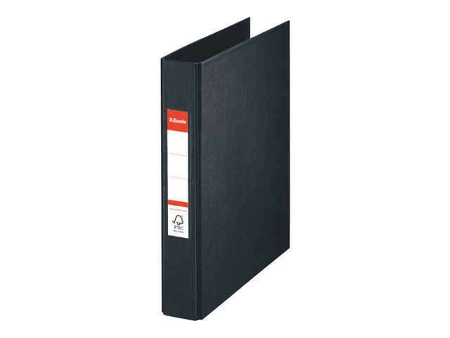 Ringbuch, PP-kaschiert, A5, 2-Ring-Reißmechanik, Ring-ø: 25 mm, schwarz