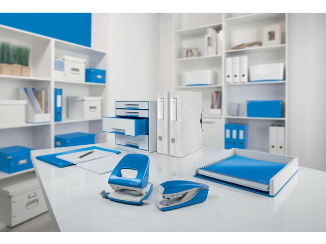 Archivbox Click & Store, mit Deckel, A4, innen: 26,5 x 33,5 x 18,8 cm, blau