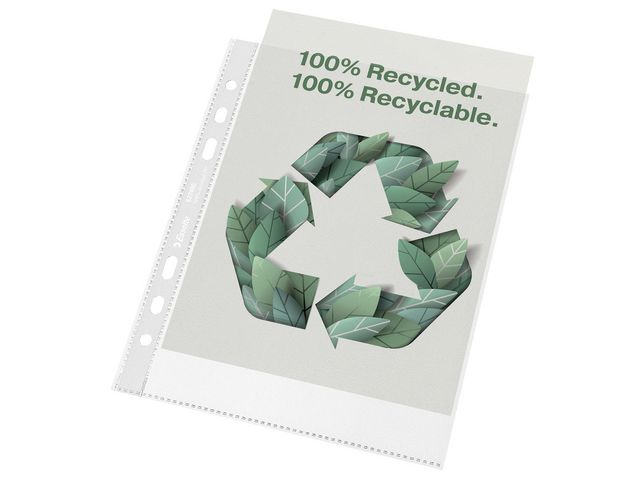 Dokumententasche A4, PP, 100 % recycelt, transparent