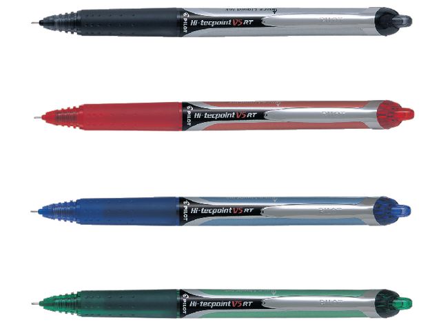 Tintenkugelschreiber, Hi-tecpoint V5 RT BXRT-V5, 0,3 mm, Schreibfarbe: blau
