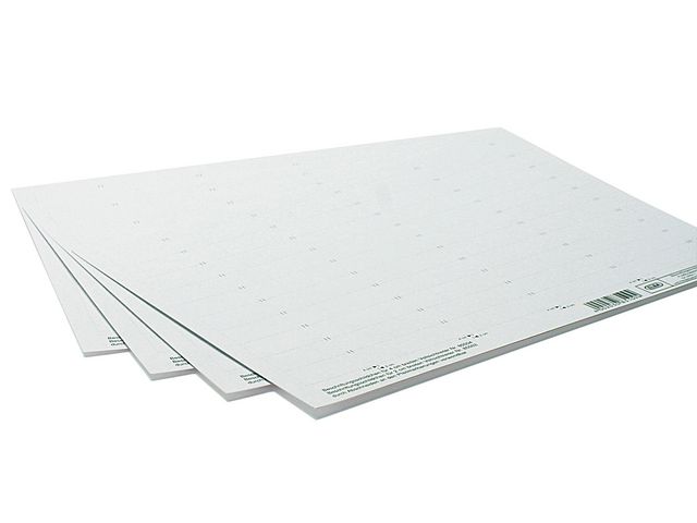 Einsteckschild, Karton, 160 g/m², 4zeilig, 58 x 18 mm, weiß
