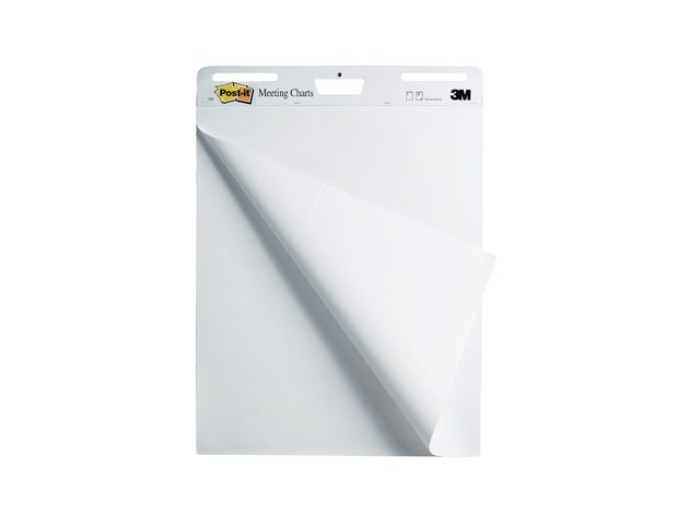 Super Sticky Flipchart Schreib-Pad, 559P, 2 + 4 Gratis-Besprechungsnotizen, 635 x 762 cm, 30 Blatt, Weiß