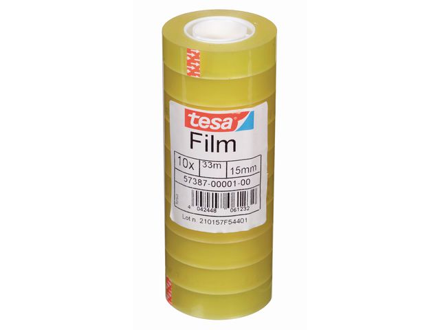 tesafilm Standard Klebeband, 15 mm x 33 m, transparent