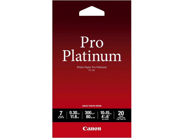 PT-101 Pro Platinum Ink-Jet-Fotopapier, 100 x 150 mm, 300 g/m², Weiß