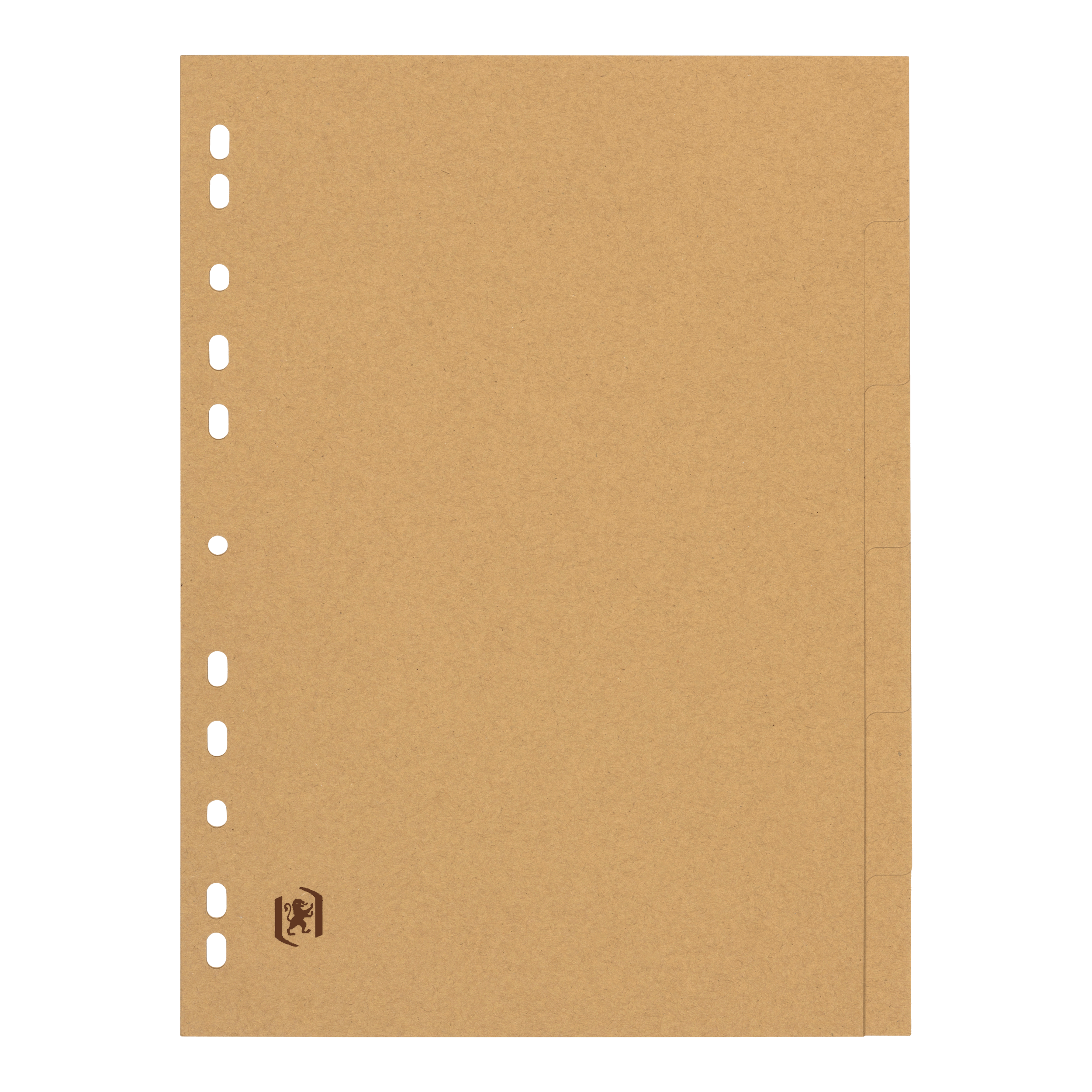 Register TOUAREG, Papier (TCF), 290 g/m², blanko, Eurolochung, A4, volle Höhe, 22,5 x 30 cm, 6 Blatt, beige