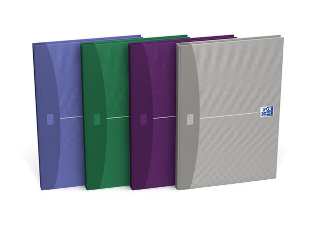 Office Essentials A5-Notizbuch, fester Einband, gebunden, liniert, 90 g/m2, 96 Blatt, verschiedene Farben