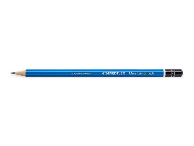 STAEDTLER® Bleistift Mars® Lumograph® 100, sechseckig, HB, Schaftfarbe: blau