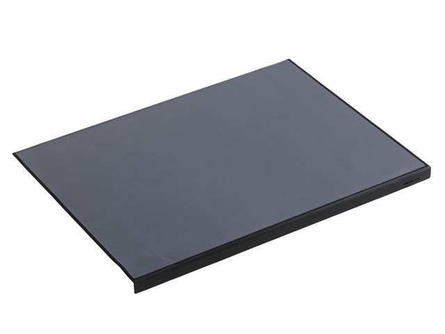 Schreibunterlage, mit Kantenschutz, mit Vollsichtauflage, 65 x 50 cm, schwarz