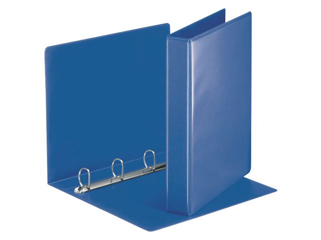 Präsentationsringbuch, Kunststoff, A4, 4-D-Ring-Mechanik, Ring-ø: 30 mm, blau