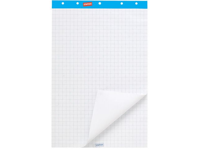 Flipchartblock, kariert/blanko, 65 x 100 cm, 80 g/m², holzfrei, weiß, 50 Blatt
