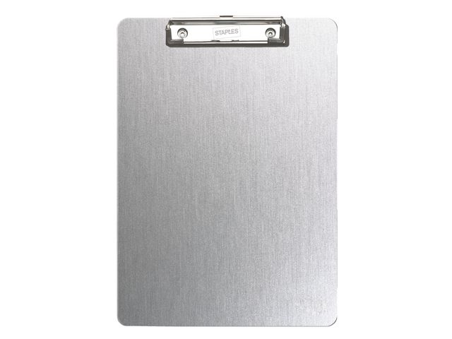 Schreibplatte, Aluminium, Klemme kurze Seite, A4, 23 x 35 cm, graumetallic