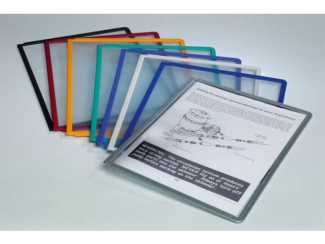 Sichttafel SHERPA®, PP, A4, farblos/schwarzer Rahmen