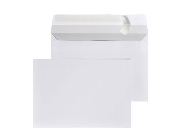 Briefumschlag Peel & Seal Lasche superweiß C6 114 x 162 mm, 80 g/m²