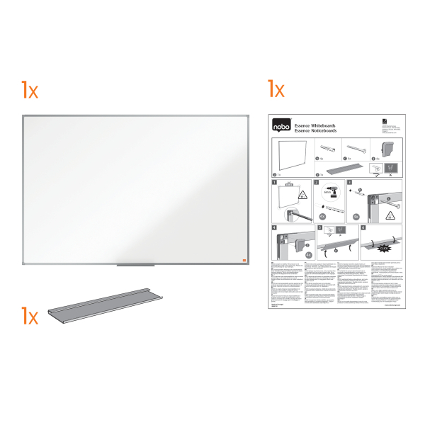 Essence Whiteboard Staal 120 x 90 cm