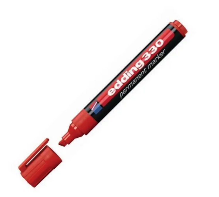 330, Permanent marker, 1-5mm, Rood