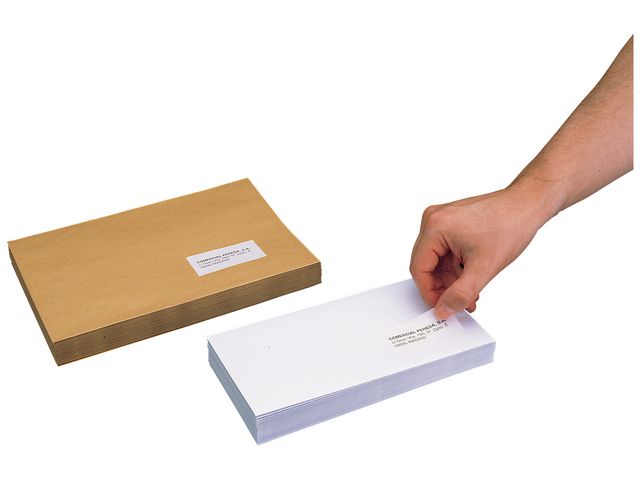 Etikett, Adressen, Inkjet/Laser/Kopierer, auf A4-Bogen, selbstklebend, Papier, abgerundete Ecken, 63,5 x 33,9 mm, weiß