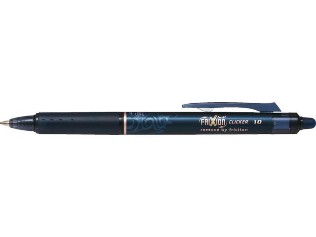 FriXion Ball Clicker Gel Pen Roller mit Klicksystem, 1,0 mm, blau schwarz