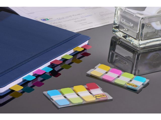 Starke Mini-Haftstreifen, 16 x 38 mm, verschiedene Farben, 40er-Pack