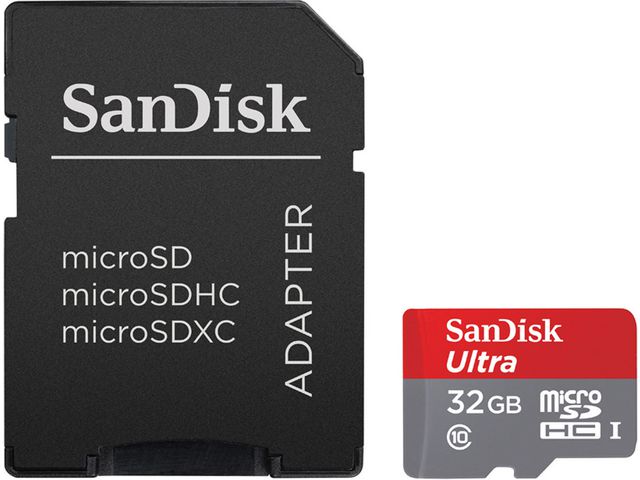 SanDisk Ultra - Flash-Speicherkarte - 32 GB - microSDHC UHS-I