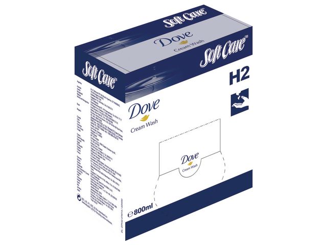Soft Care Dove Cream Wash H2, Nachfüll-Kartusche, Flüssigkeit, 800 ml