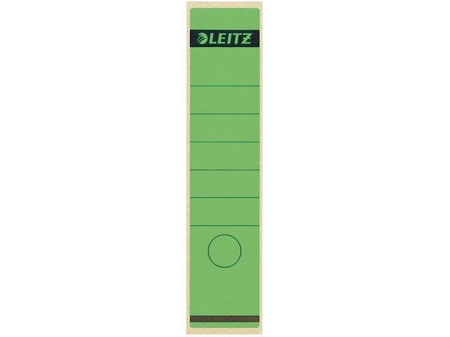 Rückenschild, selbstklebend, Papier, breit / lang, 61 x 285 mm, grün