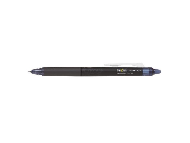 FriXion Point Clicker Gel Pen Roller mit Klicksystem, Synergy Point 0,5 mm, Blau Schwarz