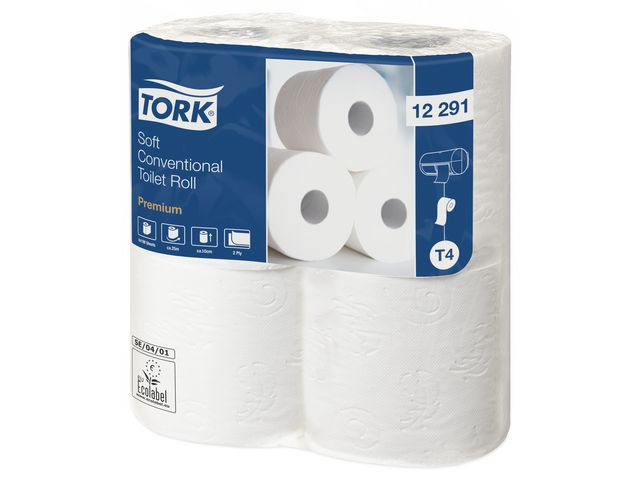  Premium T4 Toilettenpapier (Packung mit 4)