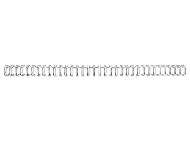 Binderücken, Draht, 34 Ringe - 3:1-Teilung, A4, ø: 9,5 mm, für: 75 Blatt, silber