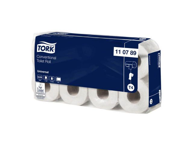 Tork Universal T4 Toilettenpapier (Packung mit 8)