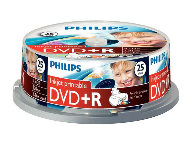  DR4S6B25F - DVD+R x 25 - 4.7 GB - Speichermedium