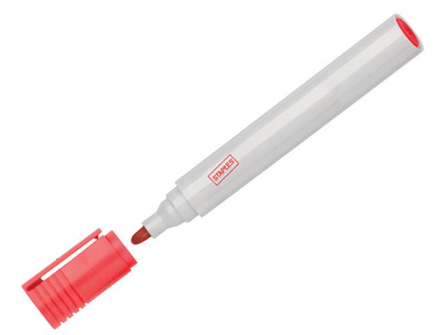 Remarx™ Whiteboard-Marker, Nicht permanente Tinte, Rundspitze, 1,5-3 mm, Rot